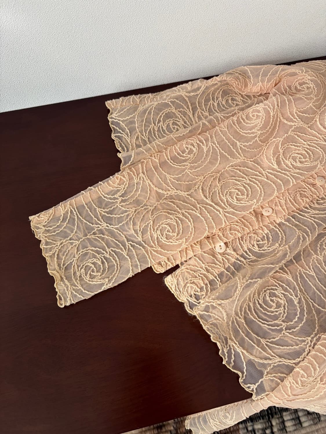 rose stitch sheer blouse 상품이미지9