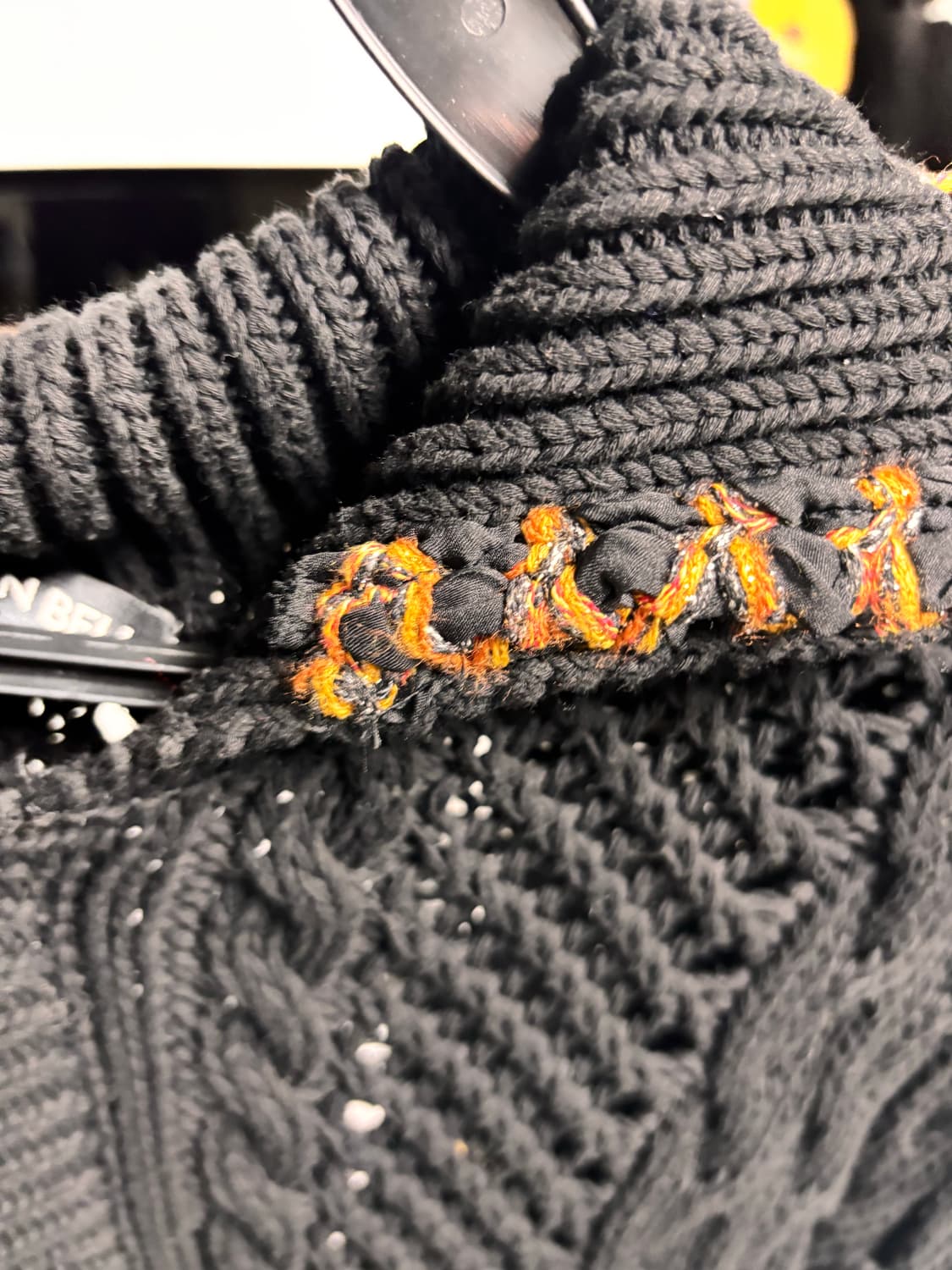 ADSB 앤더슨벨 소바쥬 코튼 가디건 블랙 상품이미지4