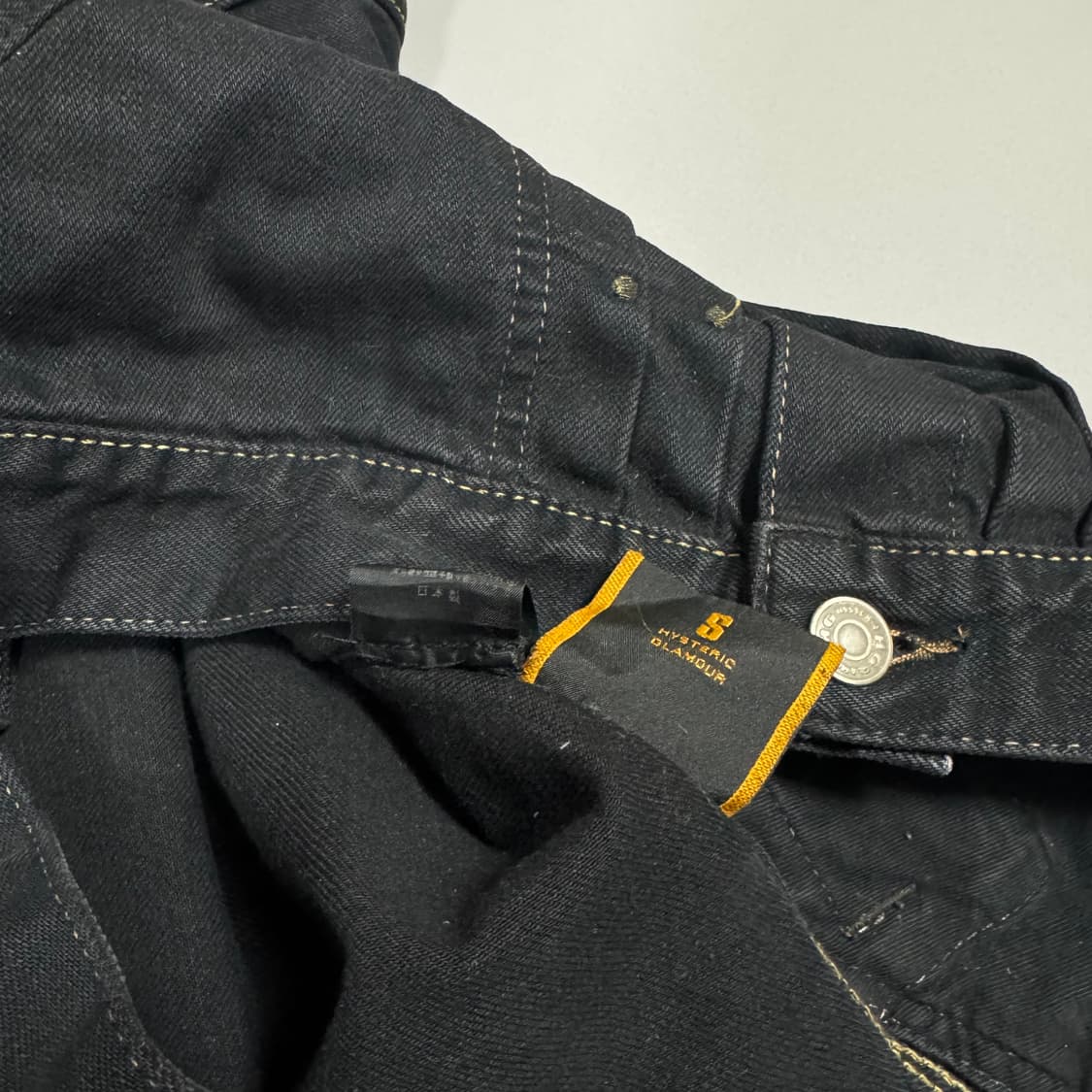 히스테릭글래머 블랙컬러 후면 자수 로고 데님 트러커 자켓 상품이미지6