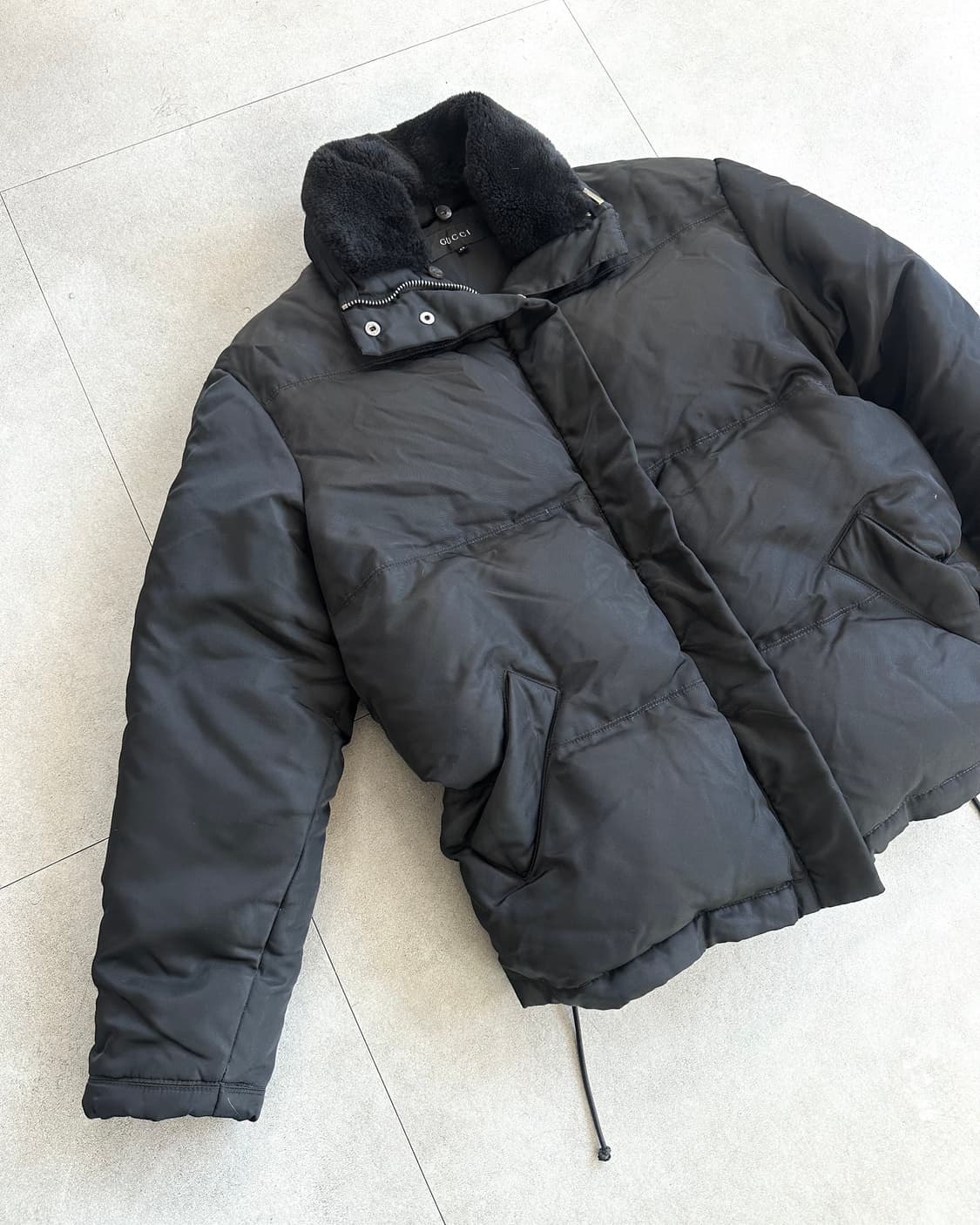 구찌 1998 톰포드 아카이브 시어링 구스다운 봄버 상품이미지2