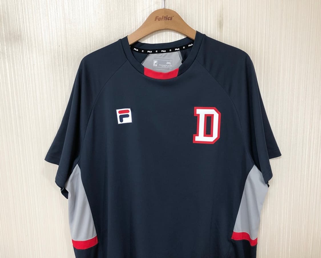 KBO 필라 두산베어스 선수지급실착 트레이닝셔츠 2XL 상품이미지2