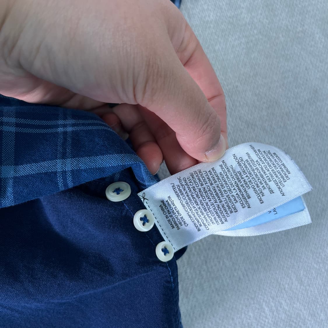 100 폴로랄프로렌 인디고 블루 패치 워크 셔츠 상품이미지6