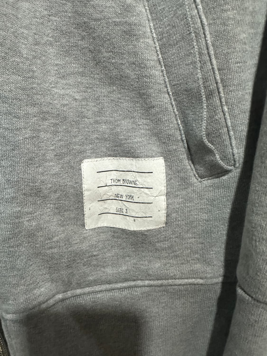 톰브라운 4바 후드집업 그레이 3사이즈 상품이미지4