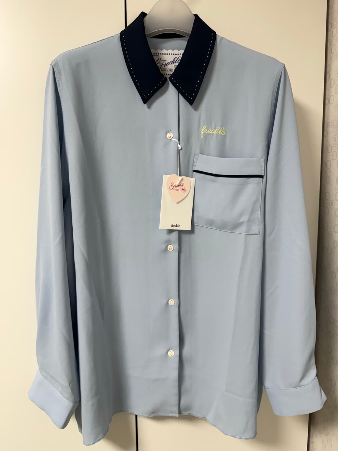 프레클 볼링 셔츠 블루 상품이미지2