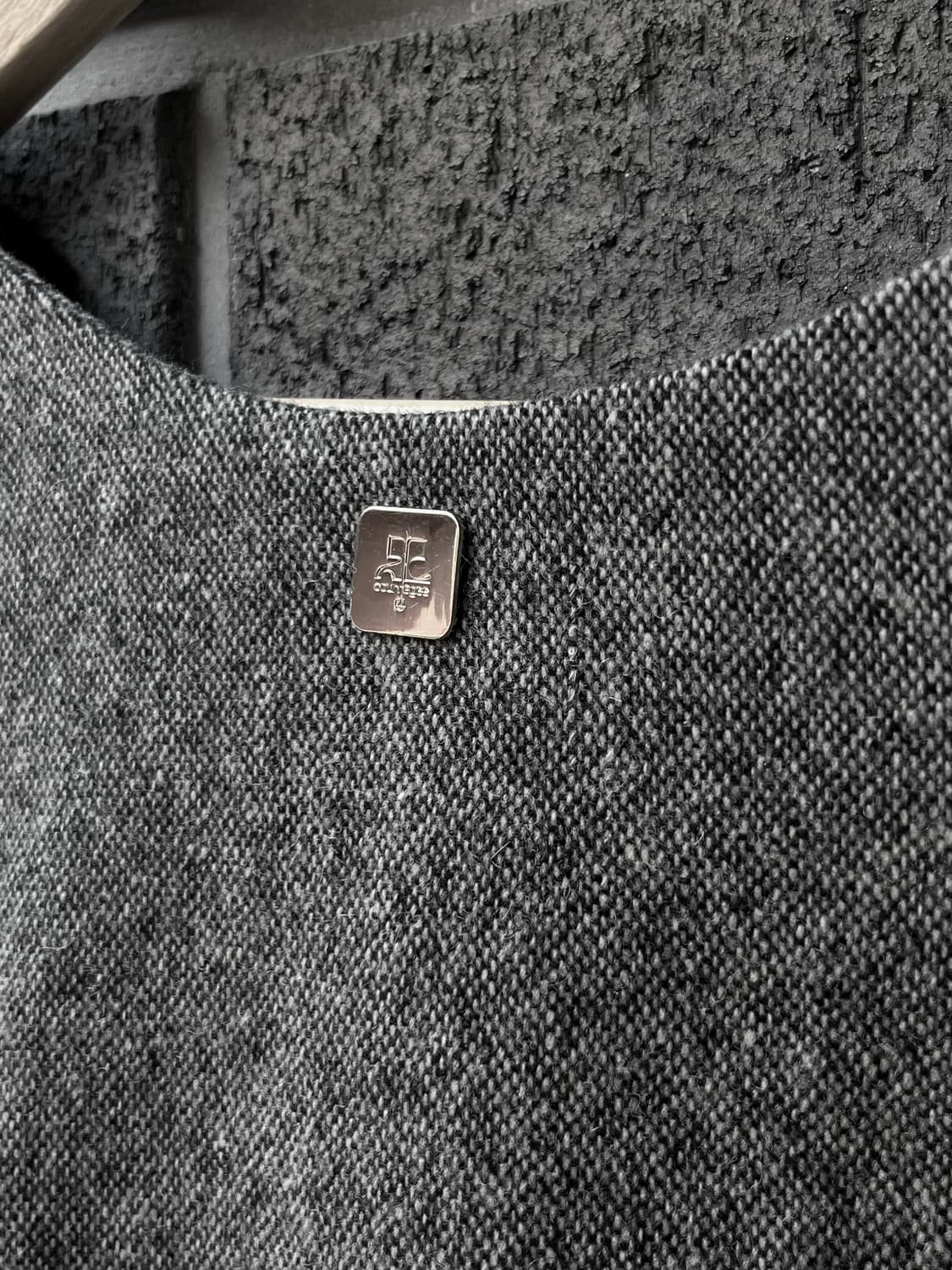 00s Courreges 꾸레쥬 프릴 원피스 그레이 상품이미지6