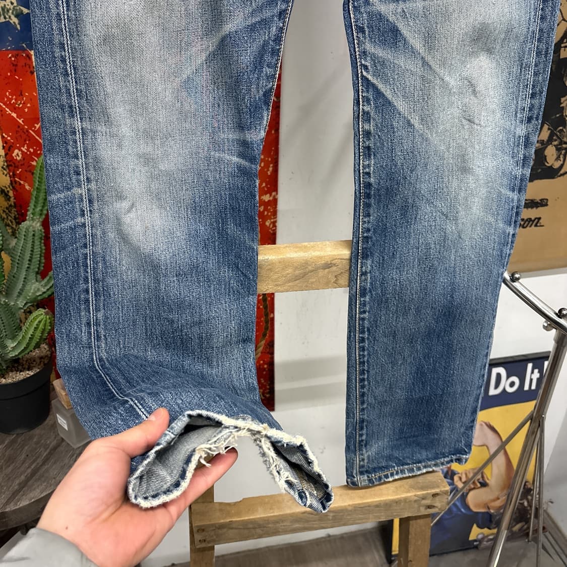 00s 리바이스 오리지널 501 빈티지 페이딩 데님팬츠 N942 상품이미지4