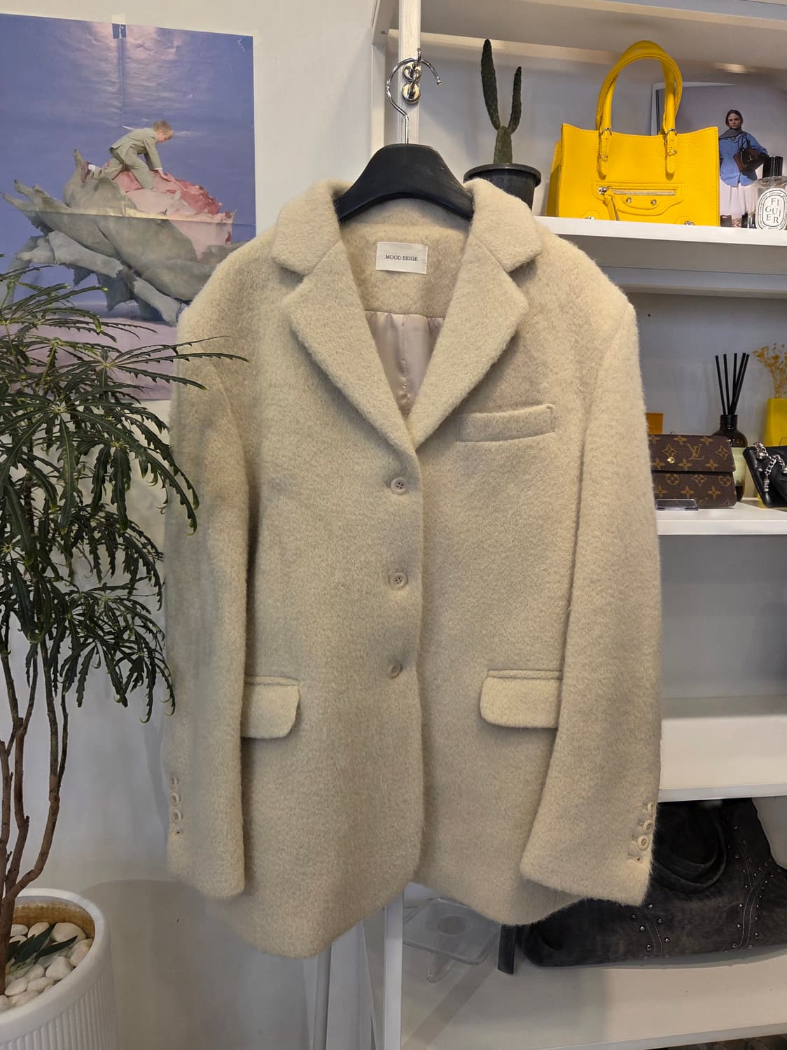 무드베이지 알파카 자켓 상품이미지1