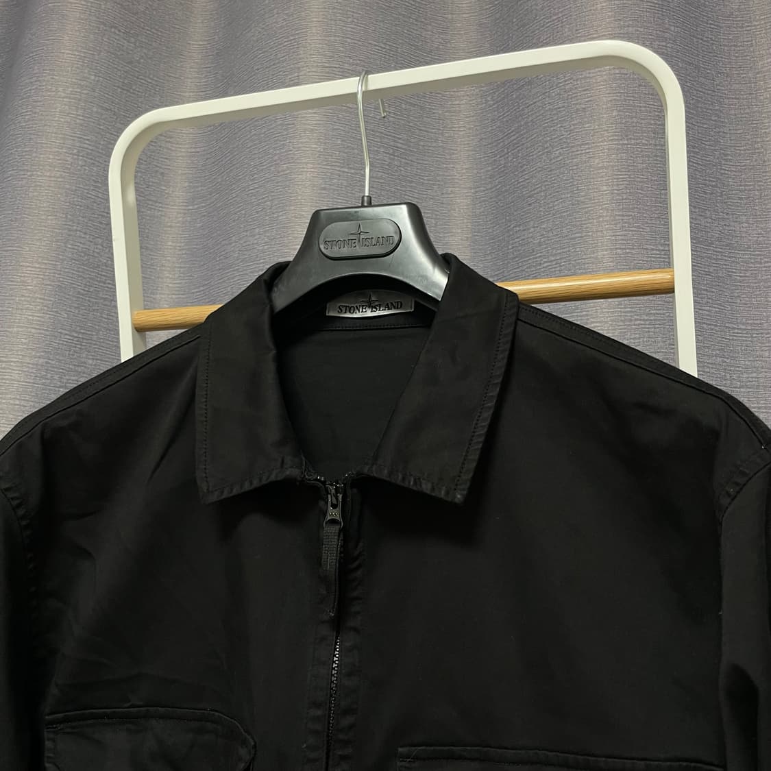 25SS XXL / 스톤아일랜드 오버셔츠 자켓 블랙 상품이미지2