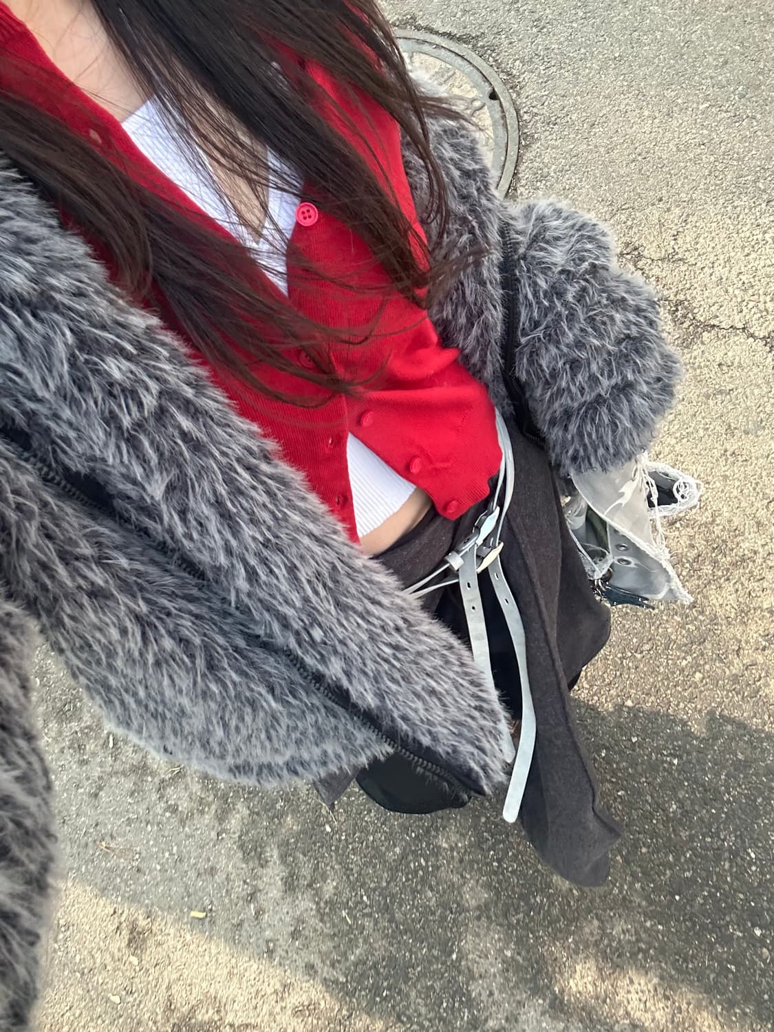 세릭 Hairy Balaclava Zip Up / Charcoal 상품이미지7