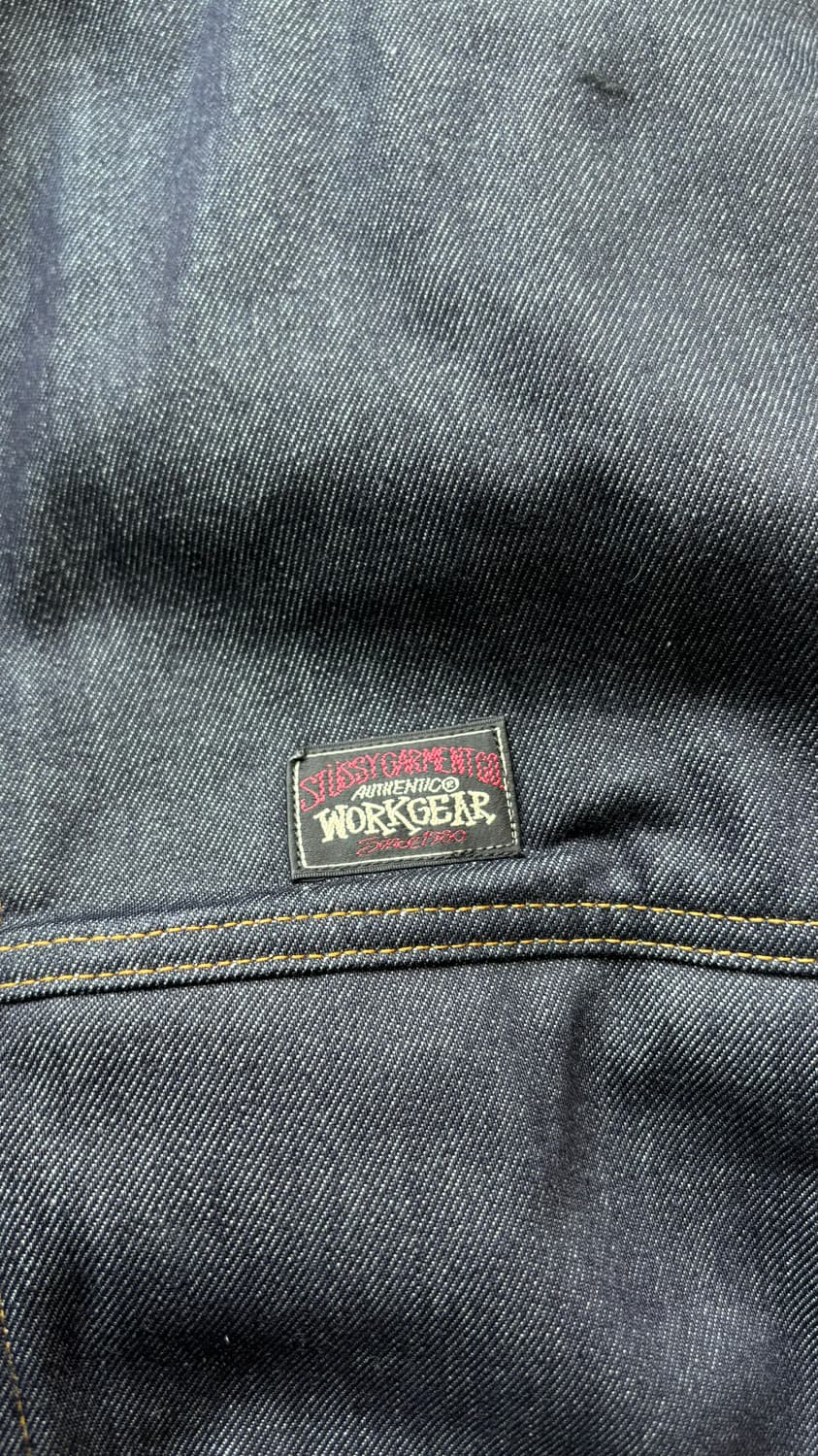 Stussy work jacket denim raw indigo 상품이미지3