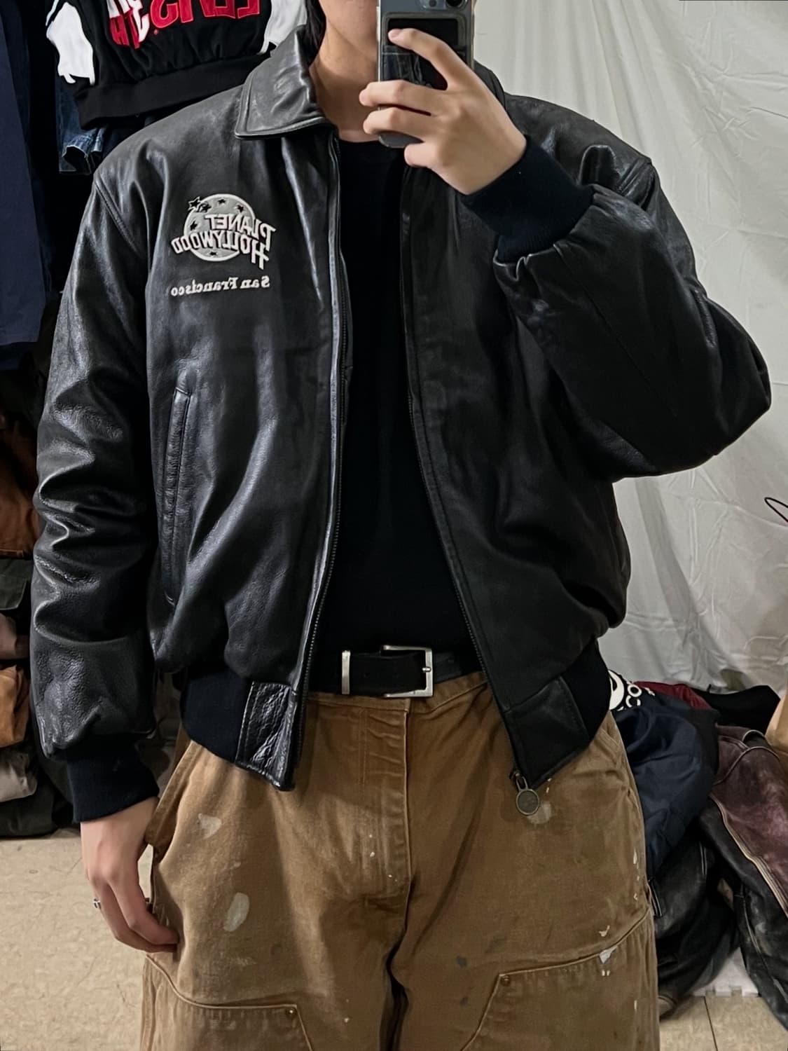 플래닛할리우드 블루종 가죽자켓 상품이미지3