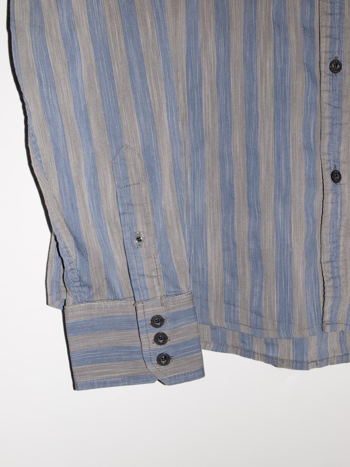 Cotton Roll-up Tab Stripe Shirts 상품이미지6