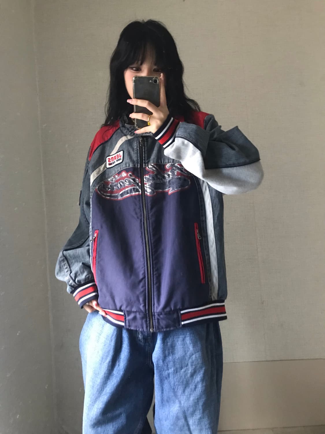 푸부 00s 데님 빅로고 자켓 상품이미지1