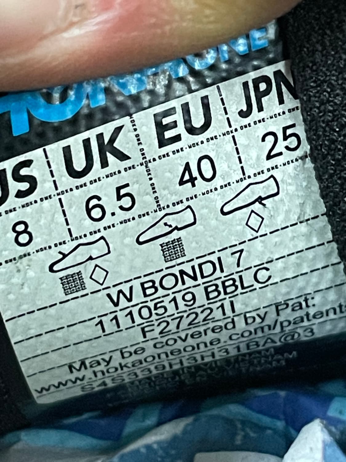 호카 본디7 블랙 250 (gr-4689) 상품이미지9