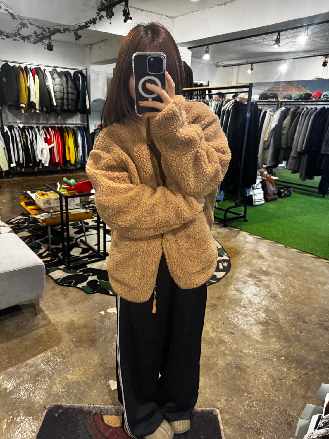 스튜디오 톰보이 브이넥 플리스 자켓 상품이미지5