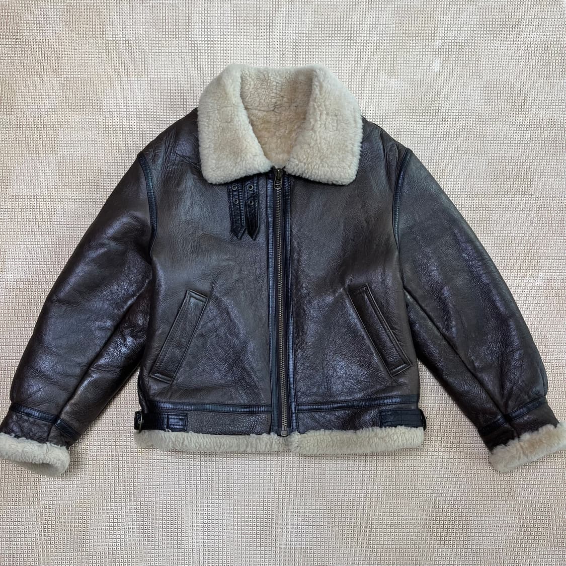 B-3 양털 무스탕 무통자켓 양가죽 상품이미지1