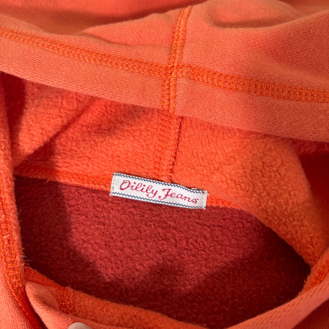 FREE 오일릴리 코랄 오버핏 프로그프린팅 후드티 상품이미지5