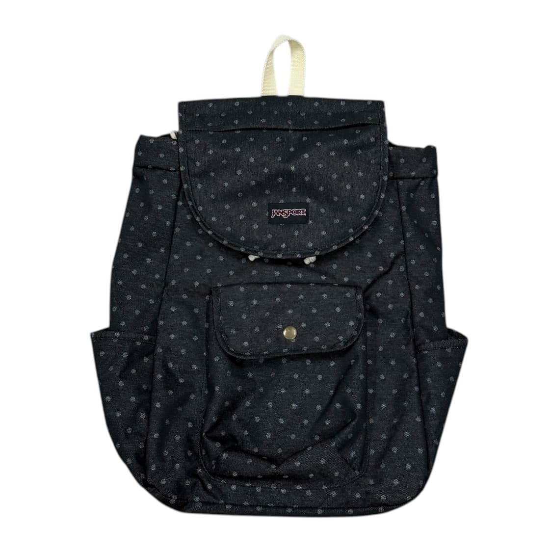 잔스포츠 희귀 도트 땡땡이 패턴 모리걸 드로우 스트링 복조리 백팩 가방 상품이미지1