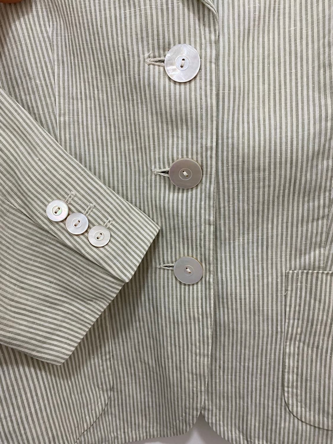 MaxMara 스트라이프 린넨자켓 상품이미지5