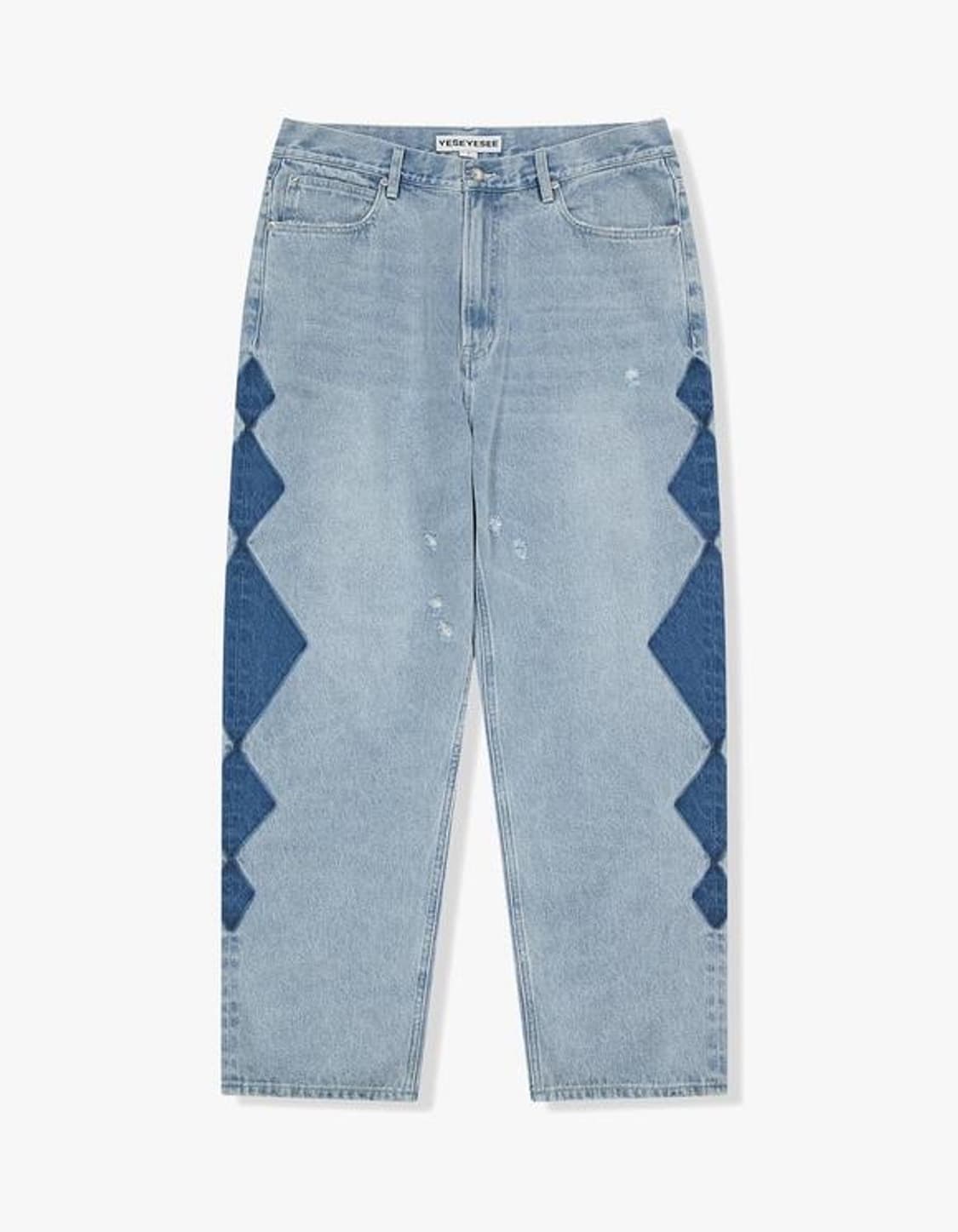 예스아이씨 Yeseyesee Rhombus Washed Denim 상품이미지1