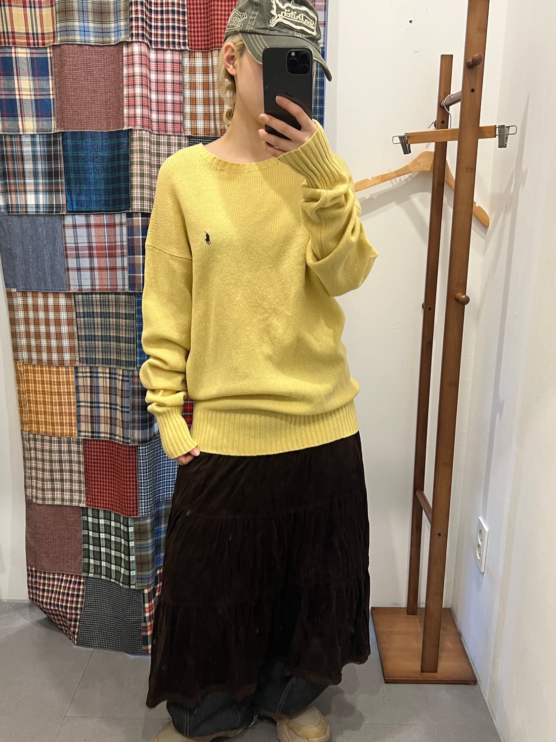 폴로 옐로우 니트 상품이미지3