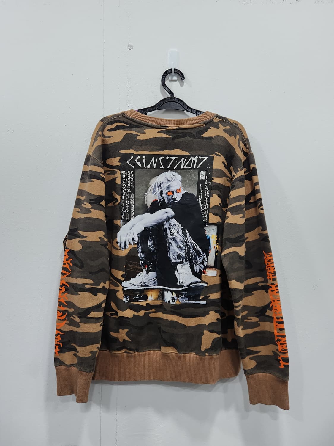 나인일레븐 카모플라쥬 안감기모 맨투맨 남성 100사이즈 상품이미지1