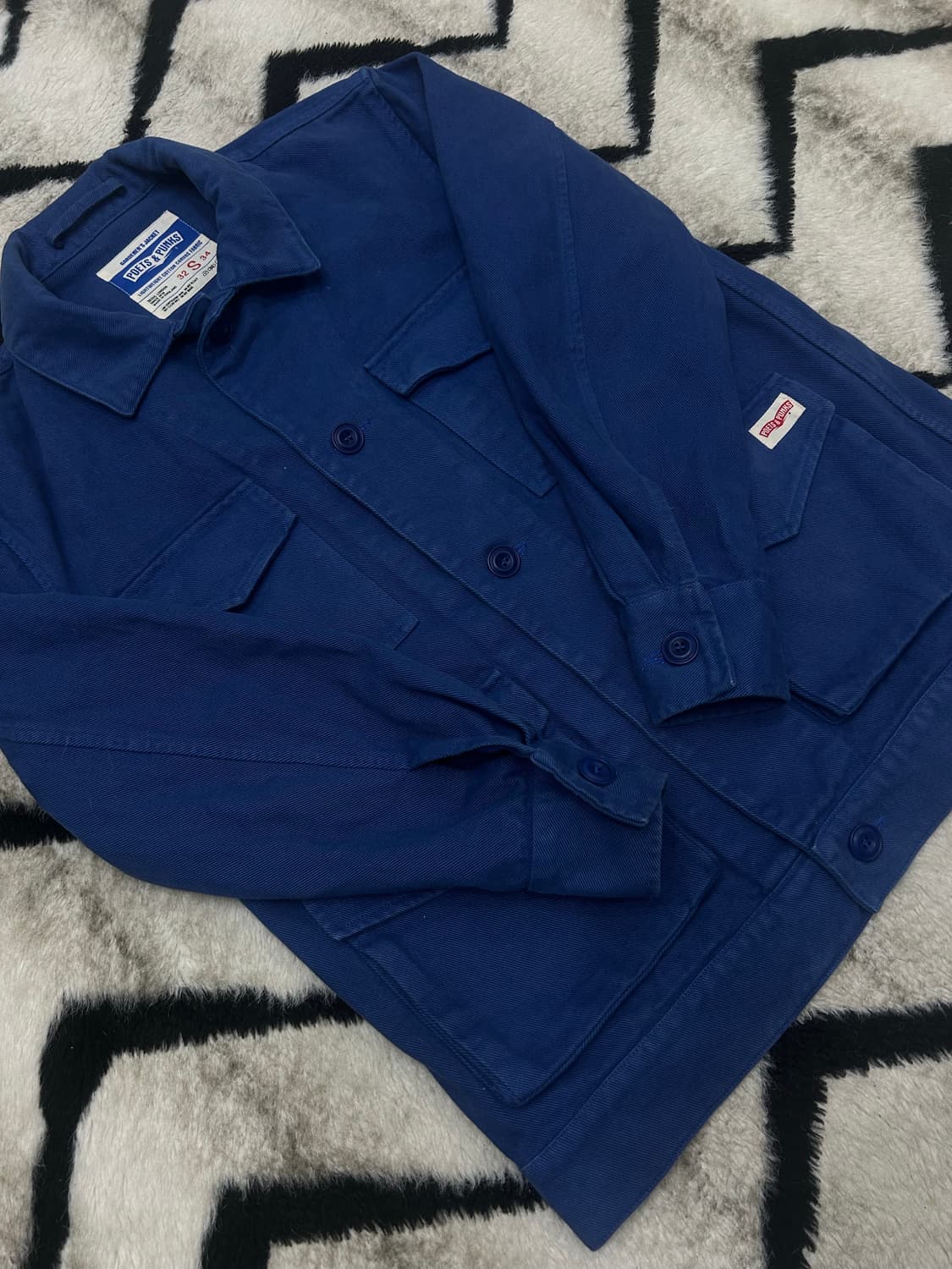 [S]Poets&Punks 캔버스 워크자켓/블루 상품이미지3