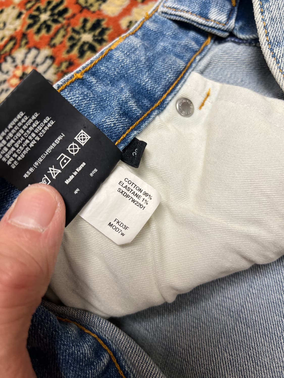 [32] MODNINE 모드나인 MOD7W 연청 와이드 데님팬츠 상품이미지6