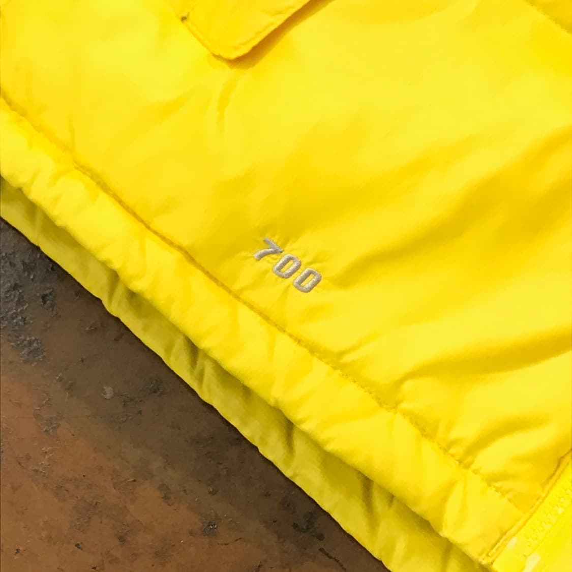 노스페이스 700 눕시 옐로 그린 덕다운 패딩 조끼 남성 105  상품이미지6
