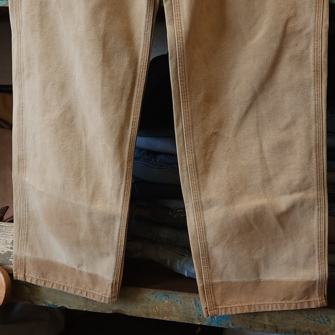 칼하트 워크팬츠 브라운 덕캔버스 워크팬츠 칼하트 usa 33x32 상품이미지6