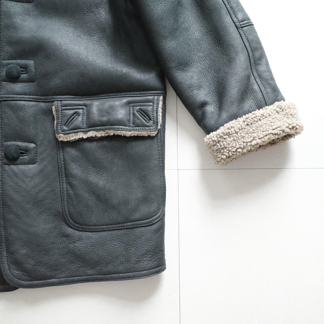 XL 리얼 양가죽 쉐어링 무스탕 코트 상품이미지3