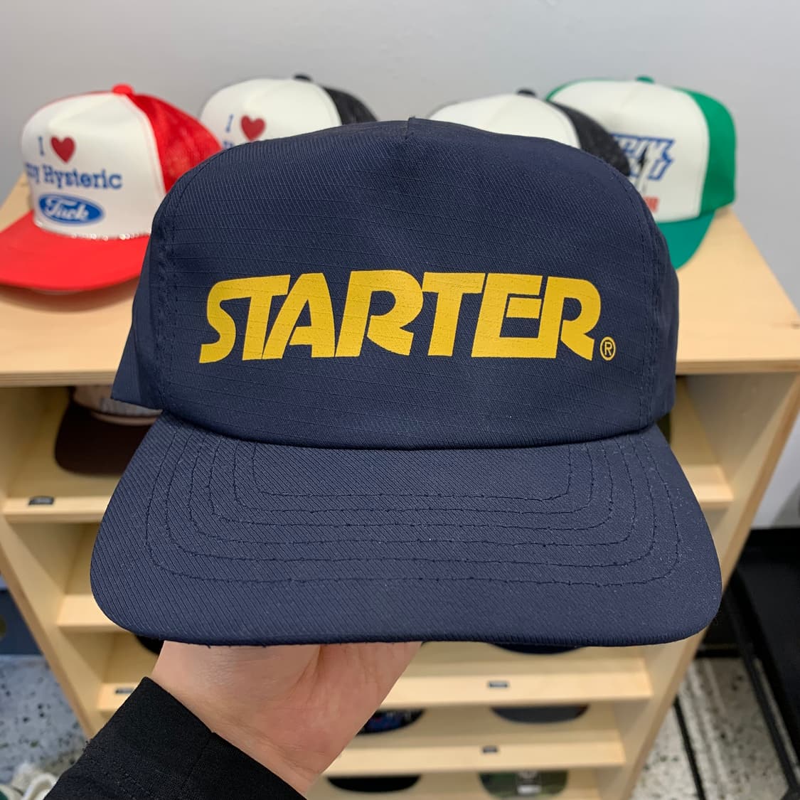 [F] 스타터 네이비 옐로우 캡 상품이미지1