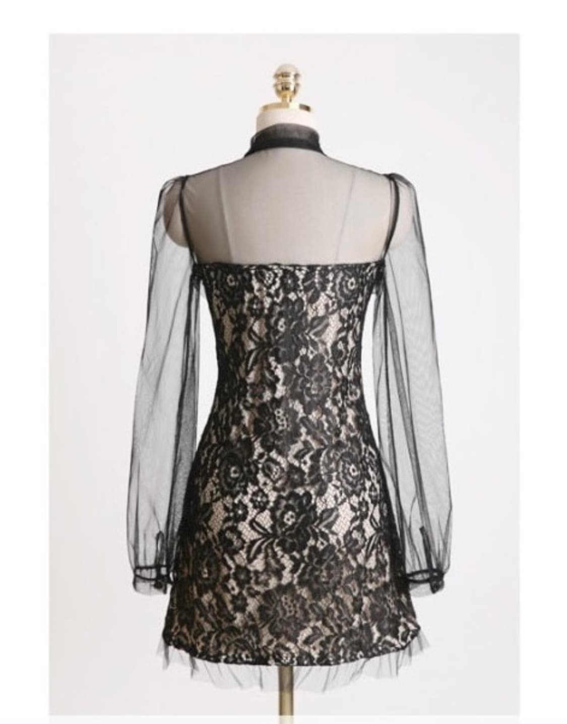 제니 착용 끌로드마농 시스루 미니 원피스 상품이미지7