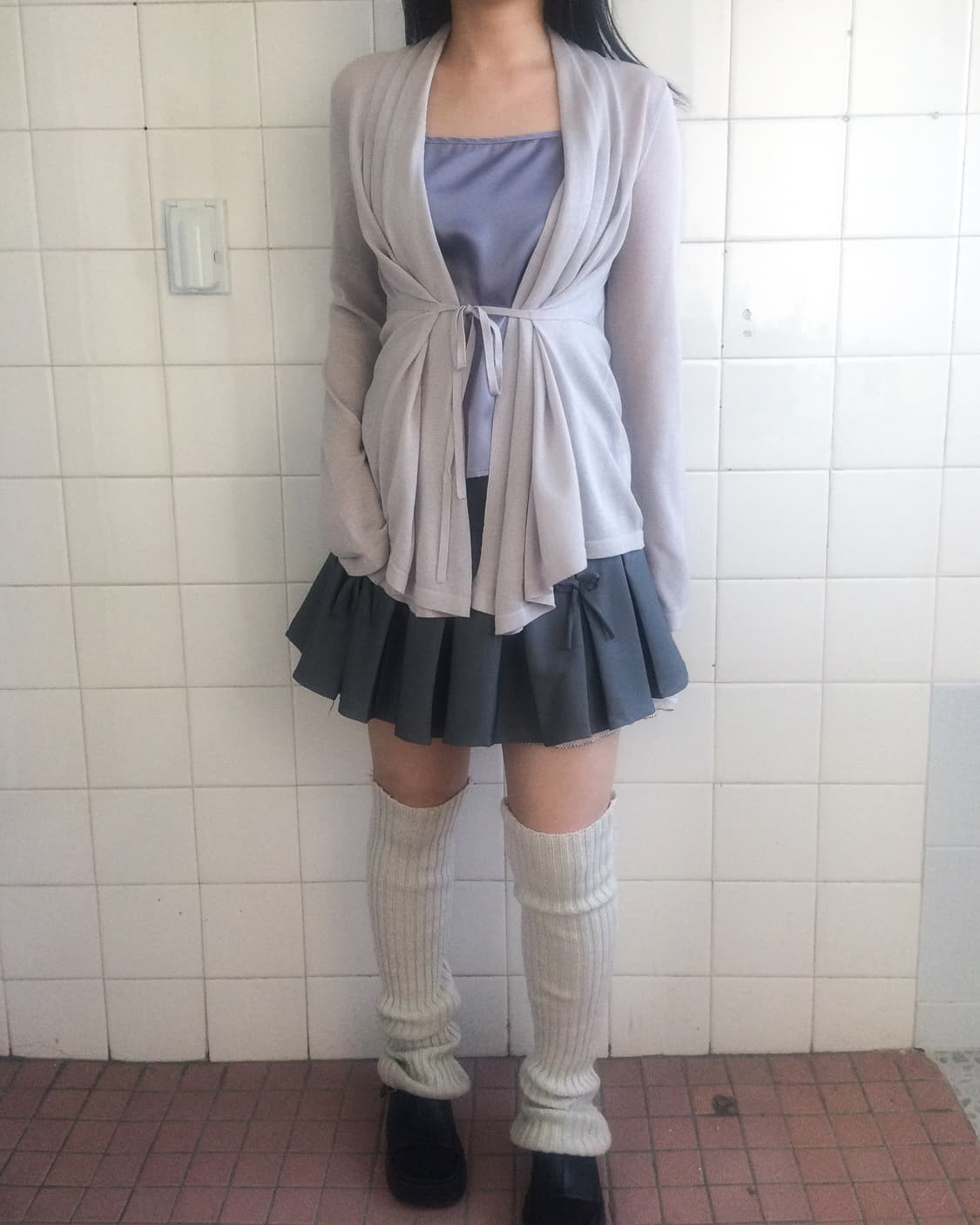 Drape tied cardigan 상품이미지10
