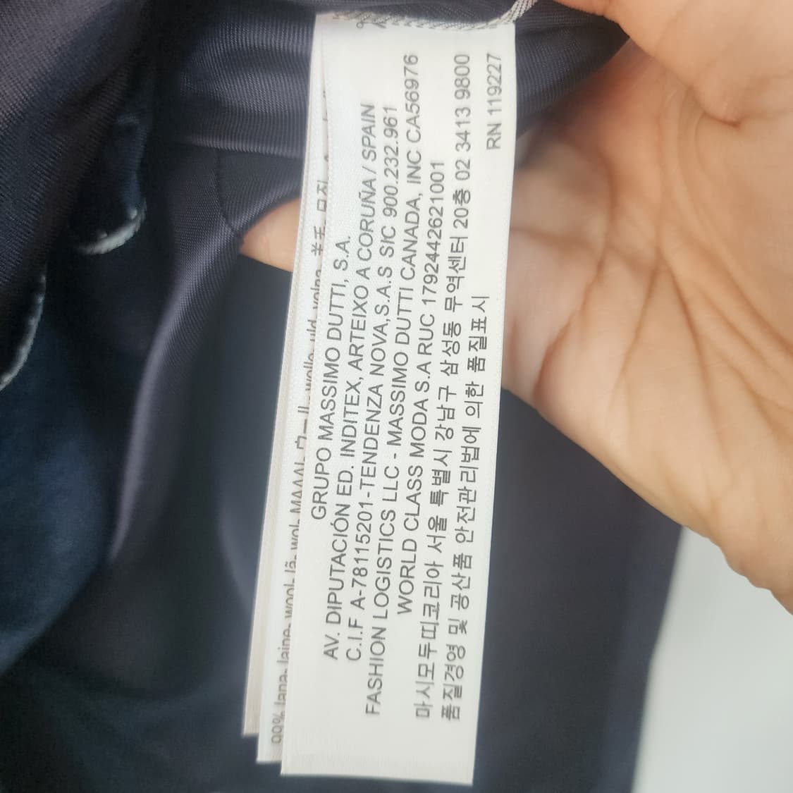 마시모두띠 더블 버튼 네이비 블레이저 상품이미지6