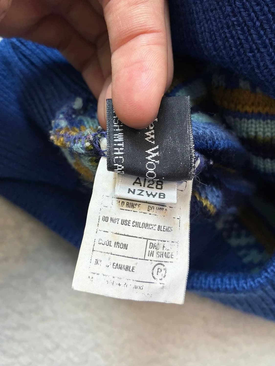 키위 Kiwi 뉴질랜드 3D 에스닉 케이블 울 니트 가디건 PN5930 상품이미지6