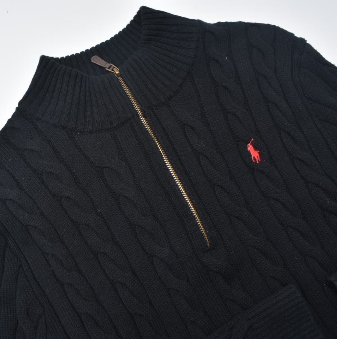  폴로랄프로렌 최신형 큐알라벨 코튼 케이블 니트 스웨터 XL N0756 상품이미지4