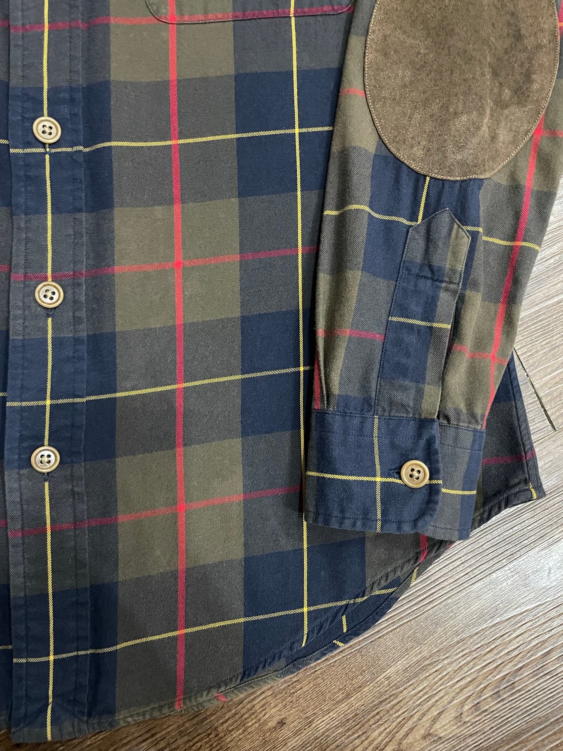 폴로 엘보 패치 웨스턴 체크 워크 셔츠 상품이미지5