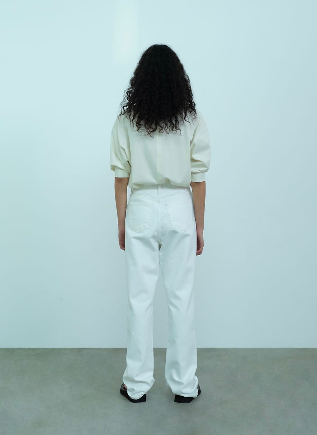 Lfm  straight jeans white 상품이미지3