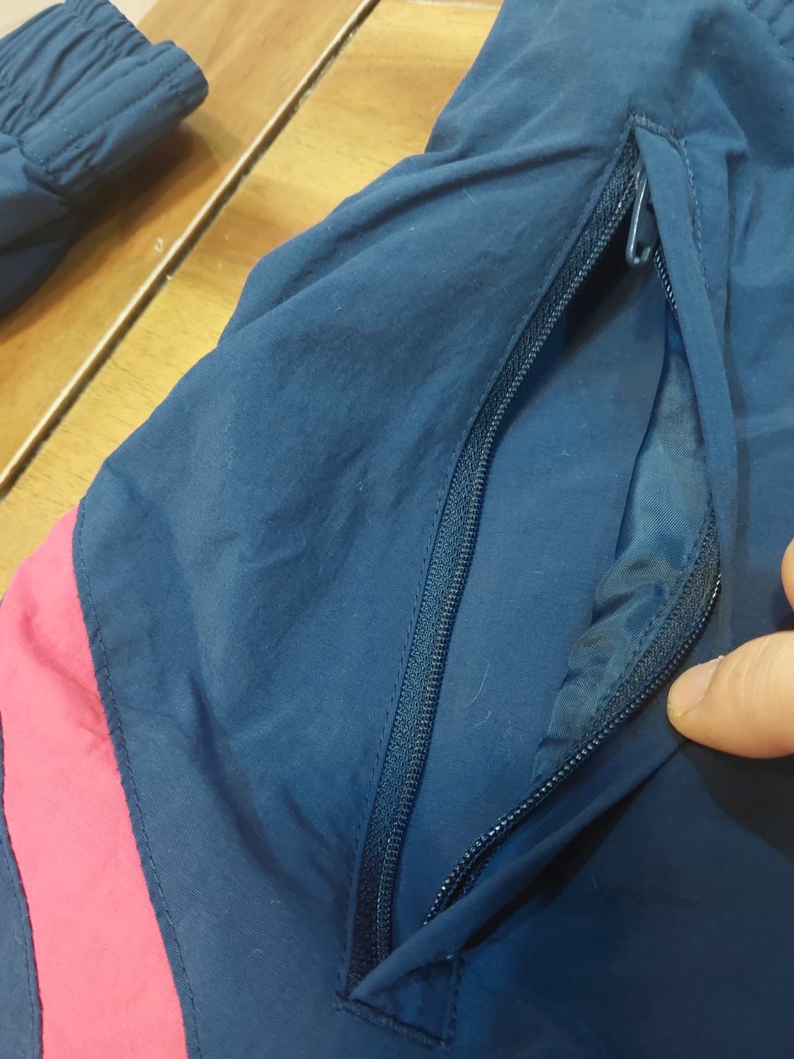 리복 네이비 클래식 벡터  트랙자켓 바람막이 XL 상품이미지5