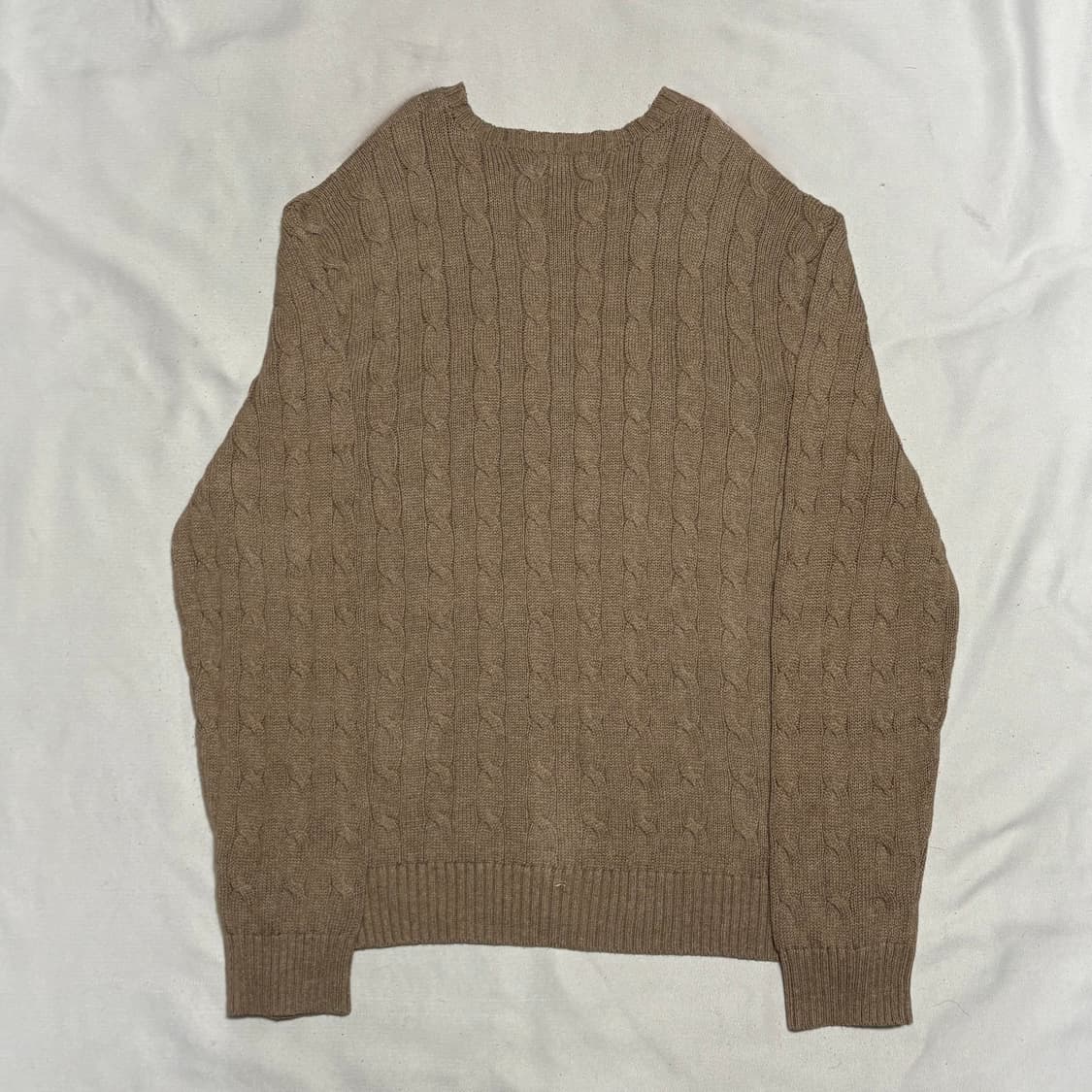 XXL 폴로랄프로렌 베이지 케이블 니트 상품이미지3