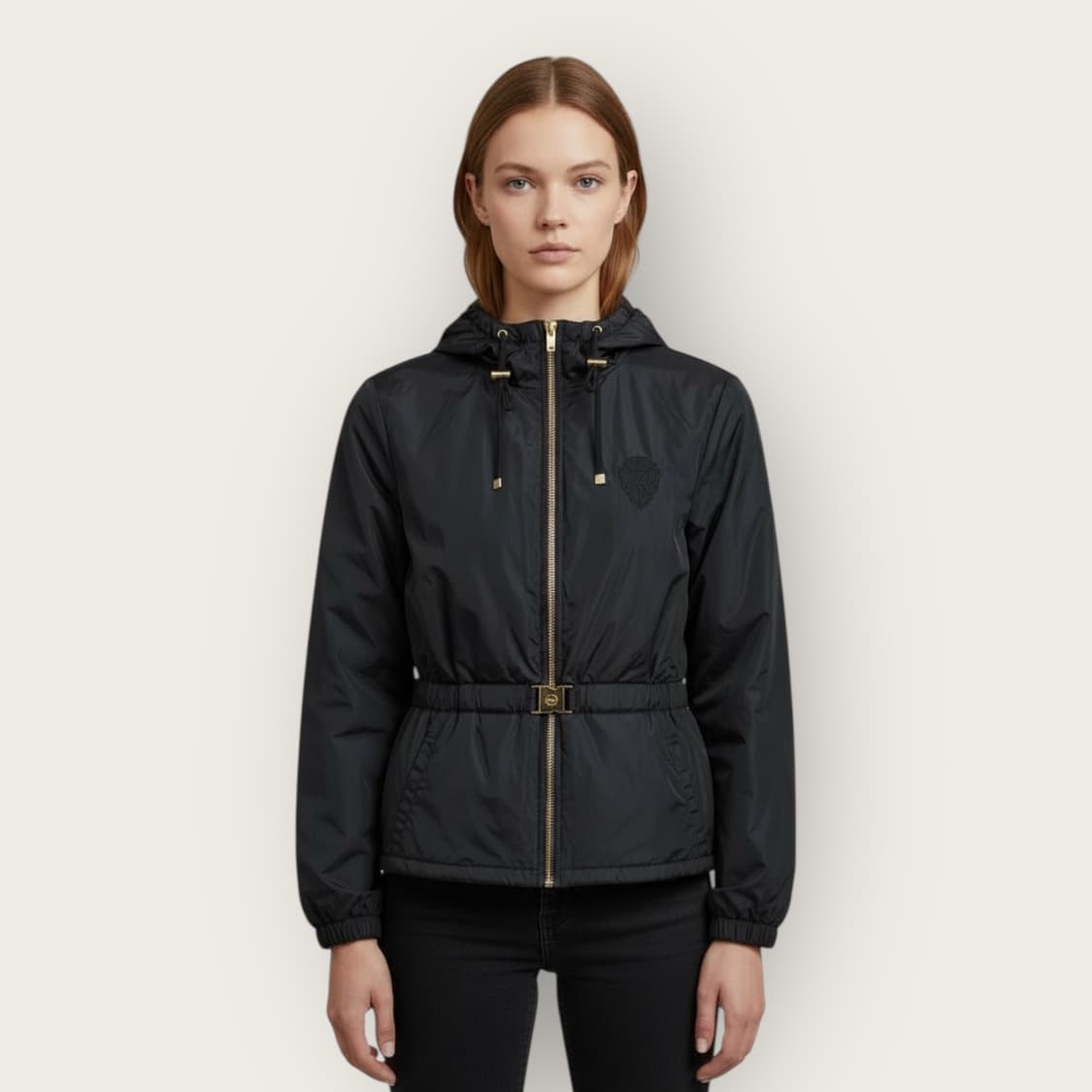 L/ 구찌 자수로고 벨티드 숏 패딩점퍼 상품이미지1