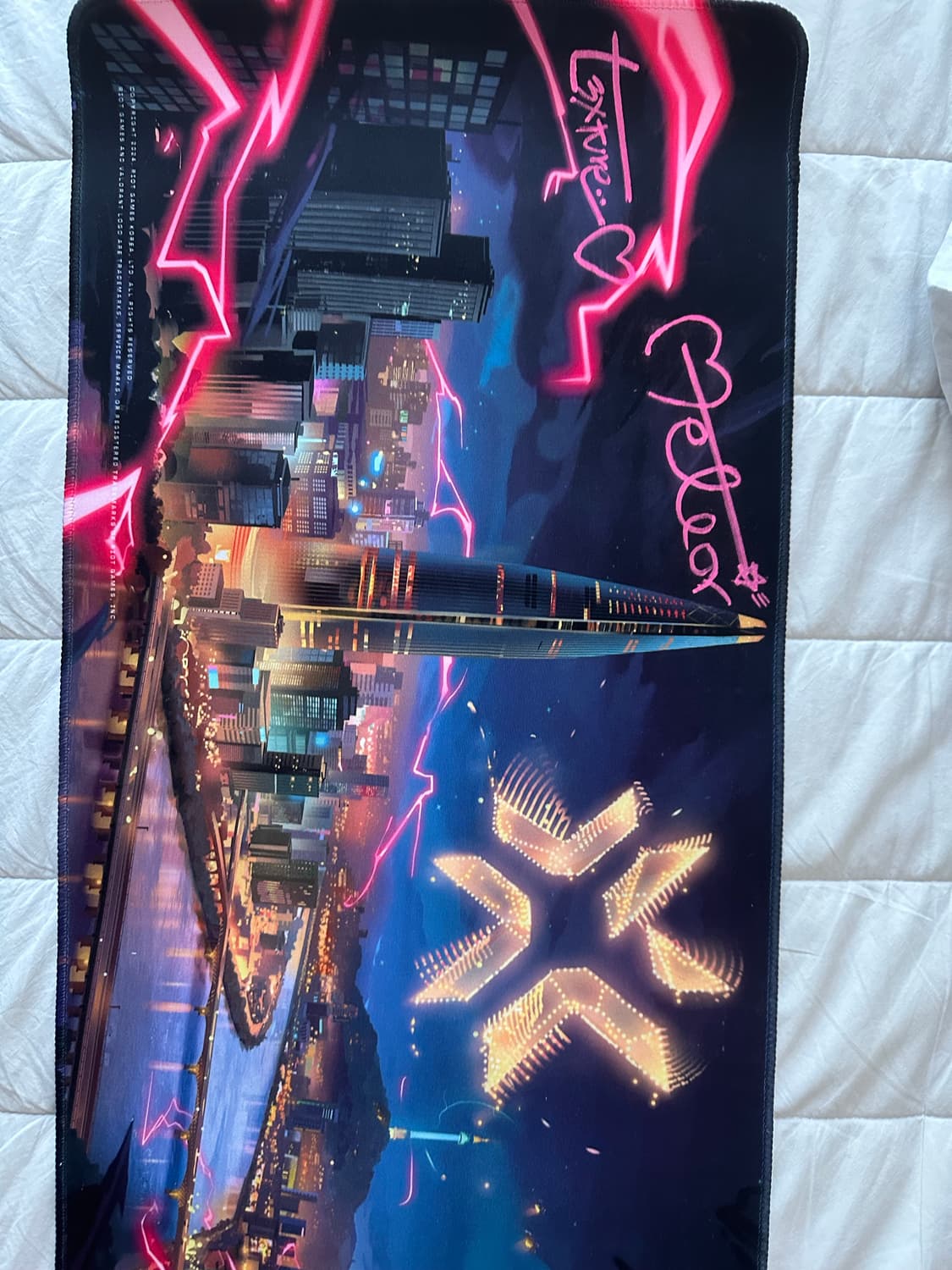 발로란트 챔피언스 장패드 메테오 텍스쳐 싸인반 상품이미지2