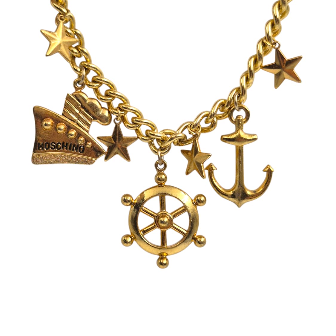80s 모스키노 빈티지 마린 앵커 볼드 초커 상품이미지1