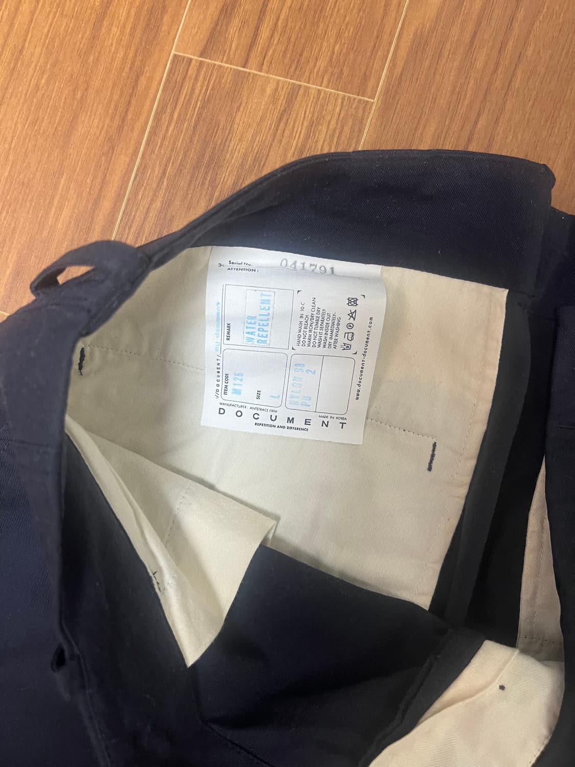 도큐먼트 네이비 치노팬츠 상품이미지5