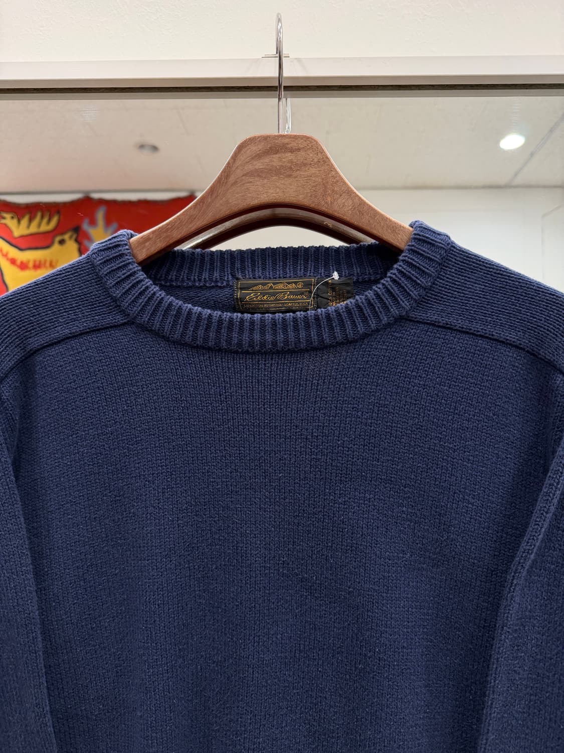 90s Eddie Bauer 에디바우어 코튼 크루넥 니트 상품이미지3