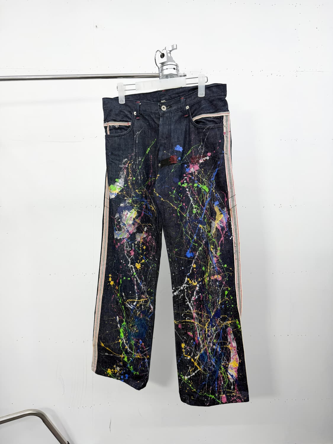 Evisu Black Cherry Splash denim pants 상품이미지5