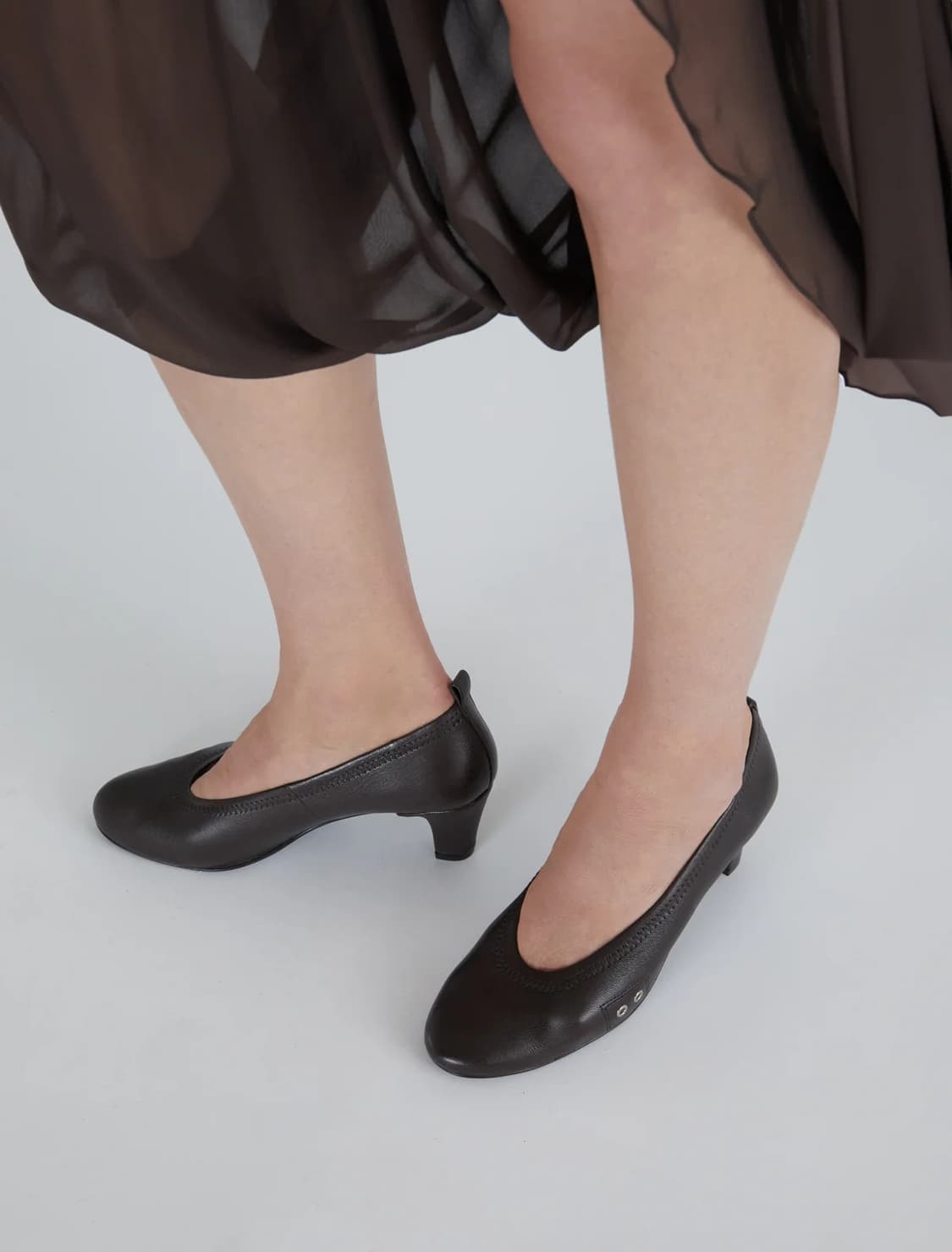 (36,37,38) 팔로마울 UMA 펌프스 힐/ 브라운 상품이미지6