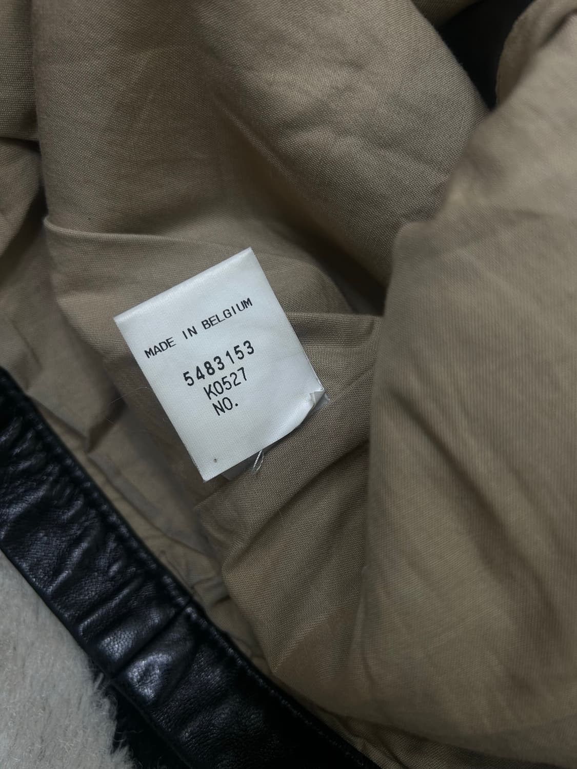 [실측M]빈티지 Made in 벨기에 소가죽 자켓/블랙 상품이미지6