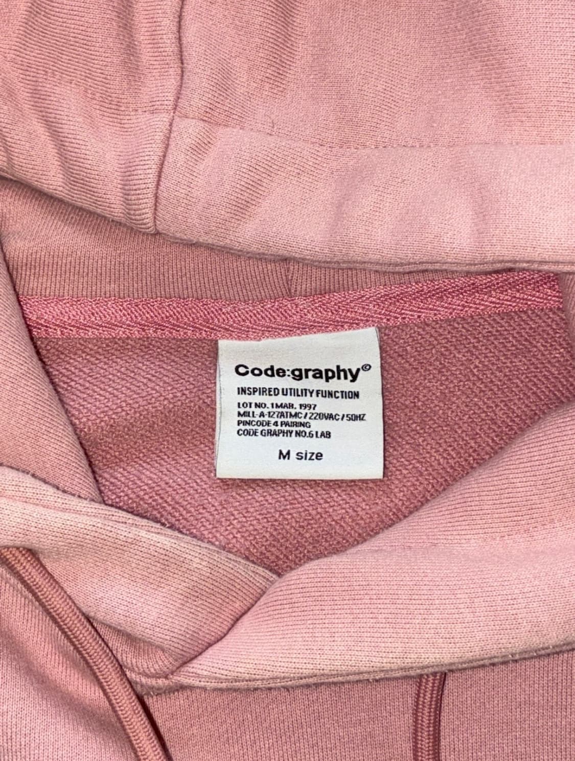 코드그라피 CGP 핑크 후드티 M 상품이미지4